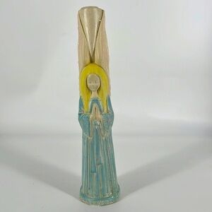 Vintage Chalkware Candleholder